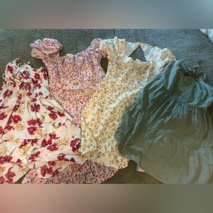 Lot of 4 Shein dresses and 1 romper